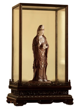 大红酸枝实木须弥座佛龛