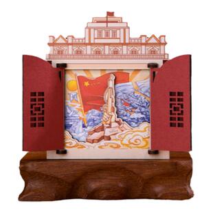 南昌木质开窗冰箱贴滕王阁八一广场南昌起义红色旅游文化纪念品