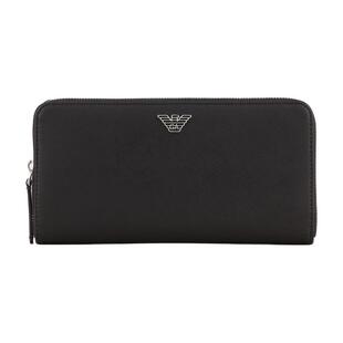 EMPORIO ARMANI/阿玛尼男女情侣拉链多卡位大容量长款钱包卡包