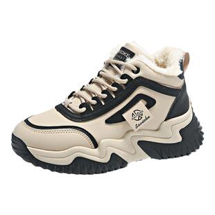 哈尔滨加绒运动鞋女款大棉鞋冬季2026加厚保暖休闲时尚雪地靴防滑