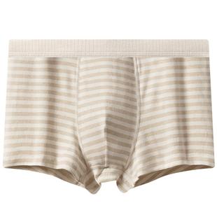 男士彩棉内裤男纯棉四角裤男生全棉透气大码平角青少年学生短裤头