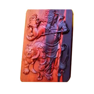 赵公明元帅关公关帝圣君雷击枣木制作保真天然吊坠挂件车挂已练好