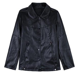 皮衣女款外套2025春装新款爆款黑色pu皮夹克短款开衫休闲时尚外衣