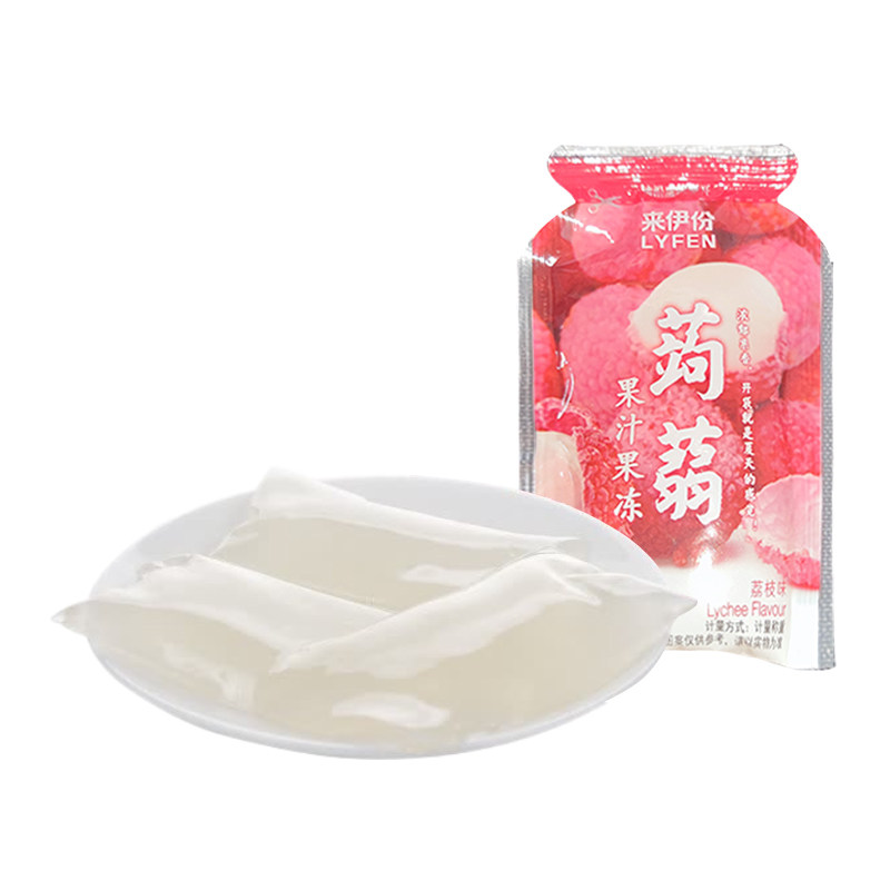 来伊份蒟蒻果汁果冻葡萄味荔枝味