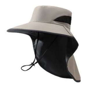 大帽檐棉遮阳帽女防风防晒帽户外防紫外线帽子 防尘帽子采茶帽