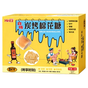 烤棉花糖机碳烤棉花糖自嗨炉炭烤无糖精大块摆摊专用套装儿童自烤