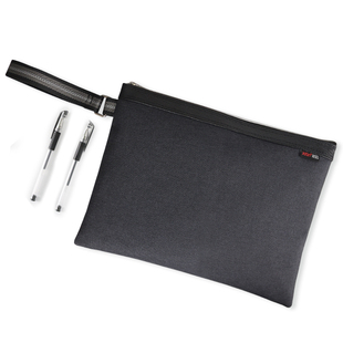 定制文件袋牛津布防水加厚公文袋A4手提资料档案袋内多隔层拉链