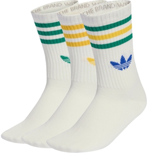 adidas阿迪达斯三叶草男女3S CREW S 3P休闲袜子KD8250