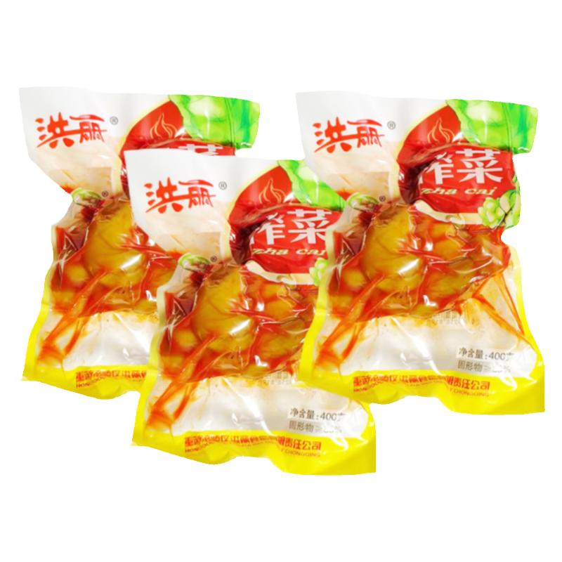 涪陵特产榨菜香辣榨菜头500g独立袋装重庆特产下饭菜咸菜散装榨菜