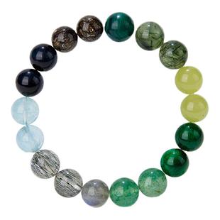 五行缺补水木喜水木手链男女款天然水晶海蓝宝手串平衡本命年礼物