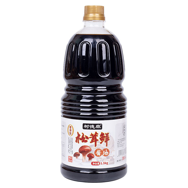 树德森松茸鲜酱油0添加剂松茸酿造酱油生抽家用炒菜凉拌3斤大桶