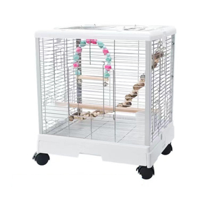 新款不锈钢横丝鸟笼中大小型鹦鹉繁殖笼子玄凤豪华别墅全景鸟笼子