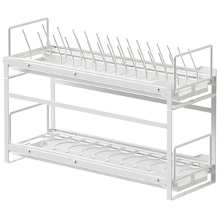 御仕家可抽拉碗架橱柜内置放碗碟收纳架碗盘拉篮厨房抽屉式置物架