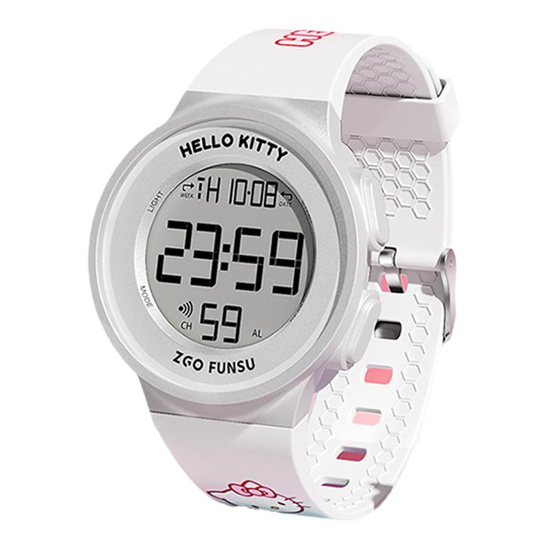 正港ZGOxHelloKitty联名学生手表小学儿童女孩防水电子表只看时间