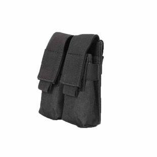 通用弹夹套双排挂战术背心molle附件包92G17 P1 79双联弹匣快拔套