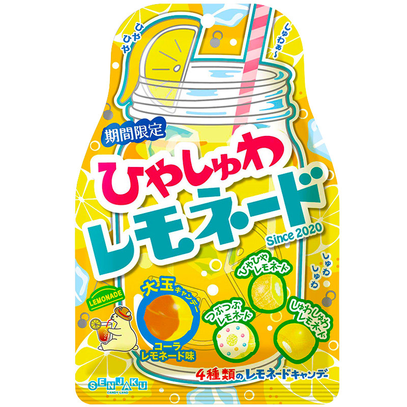 日本进口扇雀饴柠檬糖果苏打风味硬糖三种汽水味夹心糖果结婚喜糖