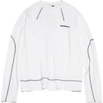 STILLYOU个性解构明线厚打底T恤