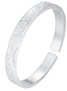 苏州银楼足银999云南手工银手镯