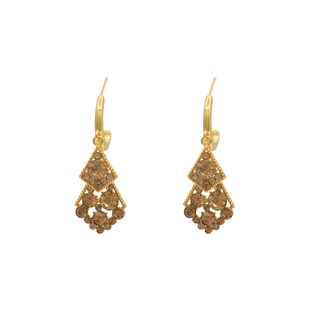 「金菱锆芒」小众独特贵气耳钉蚊香盘耳夹无耳洞菱形耳环高级耳饰