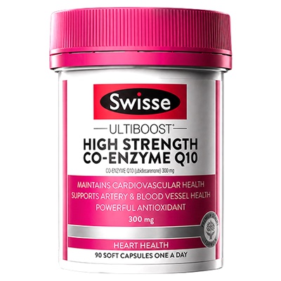 澳洲直邮swisse辅酶Q10软胶囊高含量中老年保护心脏健康日常呵护