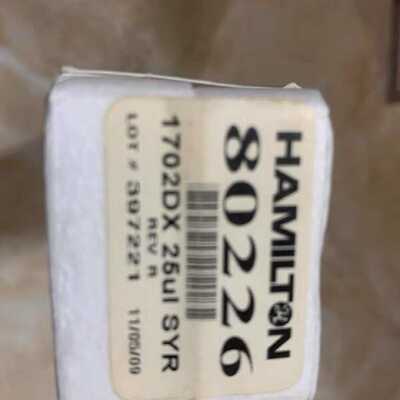 议价Hamilton微量进样器 进样针7656-01 1710 RN 100uL 80226 25u