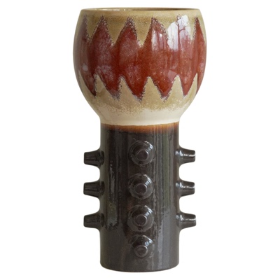 侘寂风色釉渐变手作陶瓷花瓶摆件