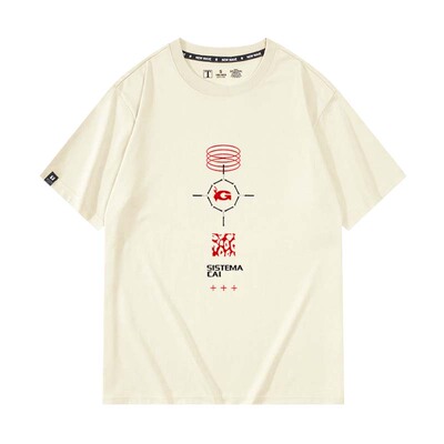 休闲宽松纯棉情侣短袖