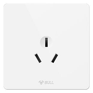 公牛插座旗舰开关插座 16A大功率热水器空调用三孔墙壁电源G12白