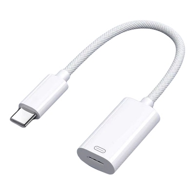 苹果耳机有线转换头lightning转typec音频转接头适用平板苹果17