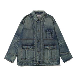 TIRES「赤鞣」复古牛仔谷仓外套 日本面料重水洗破坏赤耳中款夹克