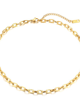 个性百搭法式锁骨链项链