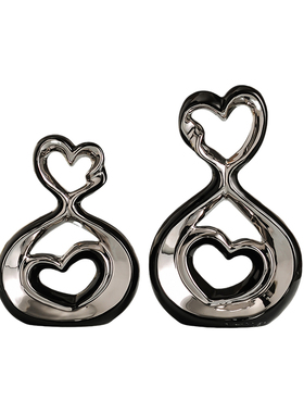 创意陶瓷摆件简约现代客厅玄关