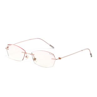 钻石切边无框老花镜女士高档时尚花镜老花眼镜优雅舒适高清老光镜