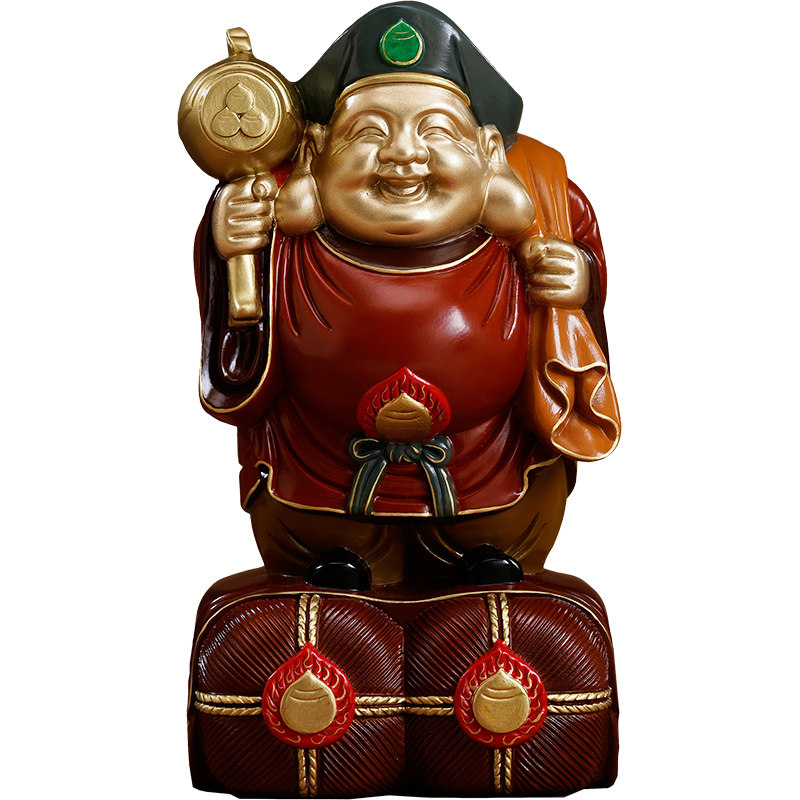 大黑天财神爷像纯铜财富到摆件