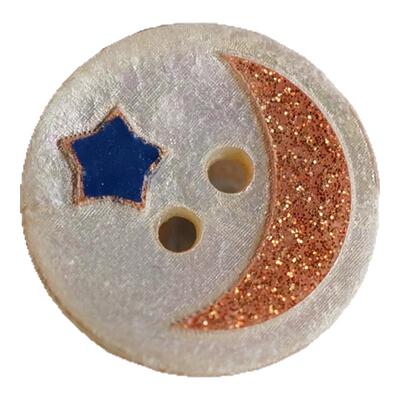 14mm星星月亮贝壳纽扣