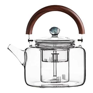 海丽珞思磁吸把手星空提梁壶耐高温高端玻璃煮茶壶黑茶专用蒸茶壶