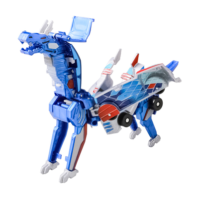 咖宝车神云际天马独角兽碰撞合体二合一儿童磁吸变形玩具金翼飞龙