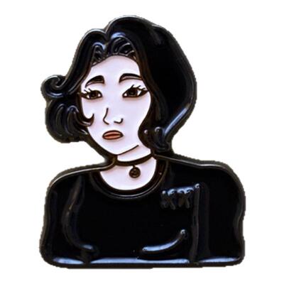doomer girl后朋克徽章胸针