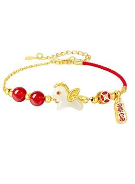 中国黄金珍尚银足银小众手链