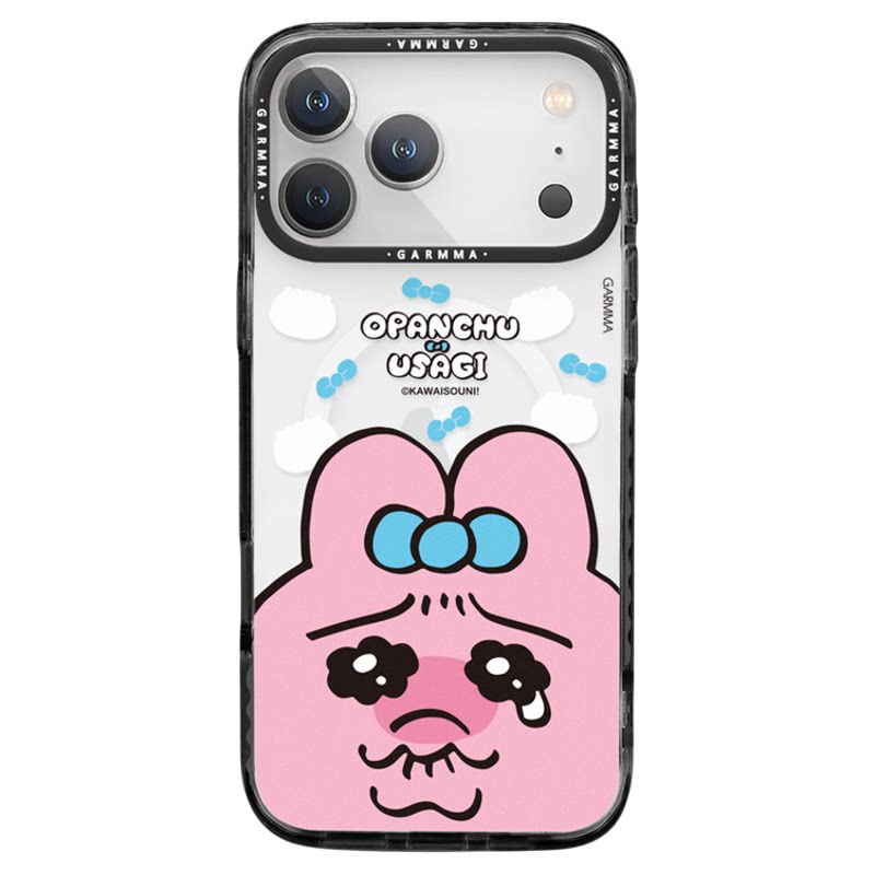 GARMMA正版裤裤兔联名磁吸手机壳适用iPhone17promax手机保护壳苹果14/15plus/16proMax全包防摔透明保护套女