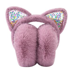 冬天猫耳耳罩保暖女生韩版可爱儿童小孩女童冬季耳捂耳包耳暖耳套