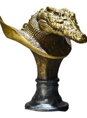 黄铜摆件办公室客厅书房金融大鳄