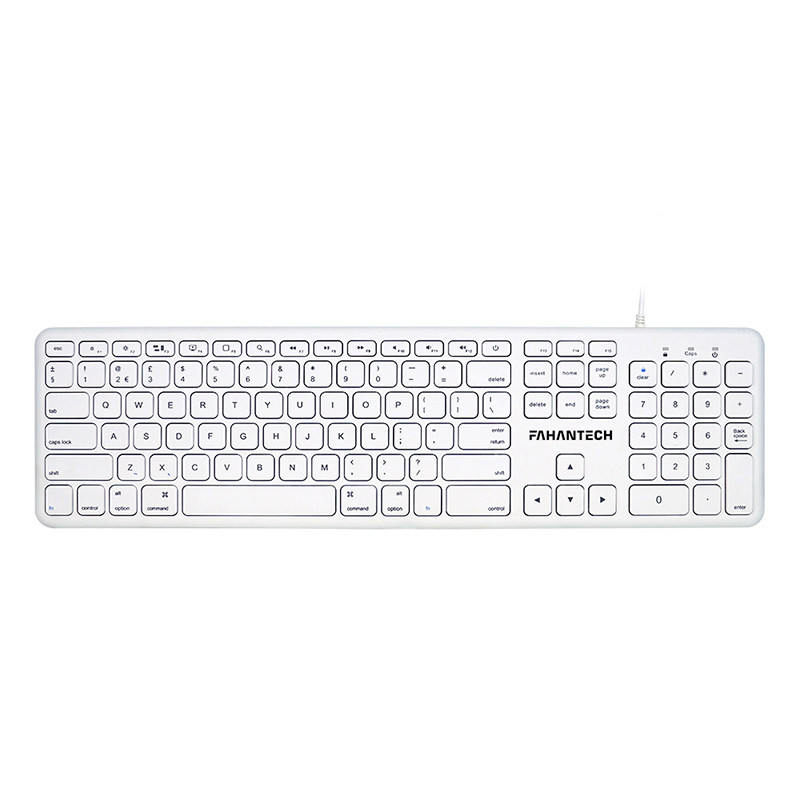 全新原装美国FAHANTECH纯苹果键盘 Macbook Mac Air Mac Mini