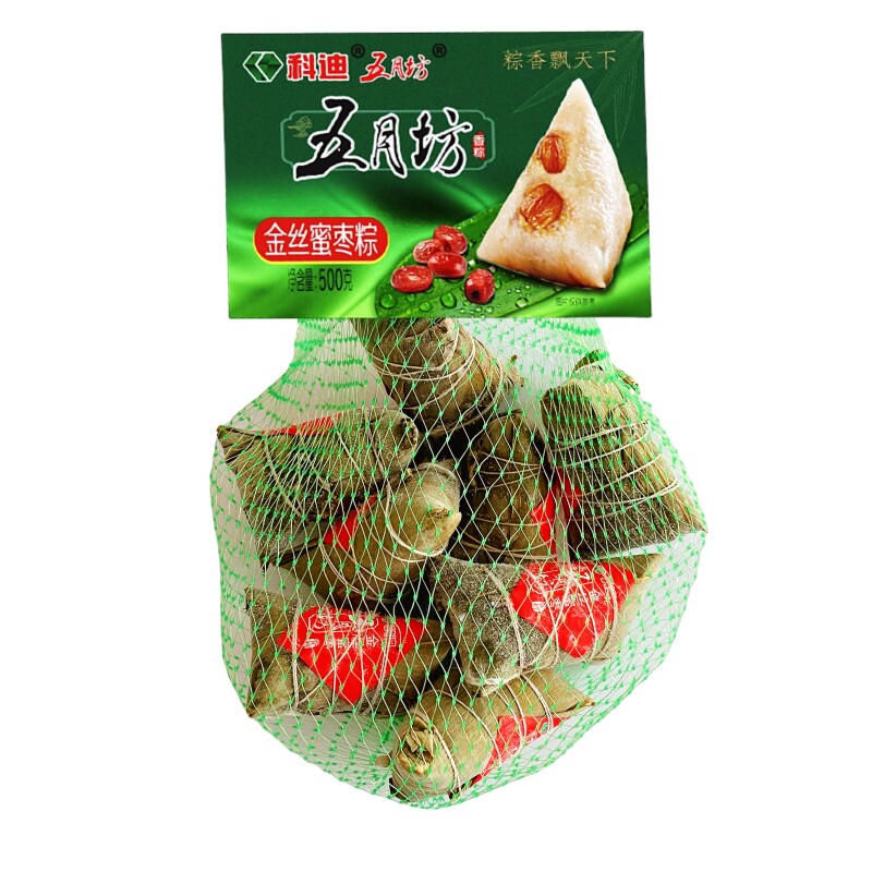 科迪粽子金丝蜜枣豆沙八宝菠萝黄米粽嘉兴鲜肉粽子五月坊速冻粽