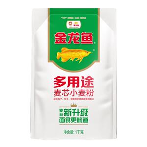 金龙鱼小麦粉 中筋面粉 家庭通用麦芯小麦粉饺子水饺面条馒头袋装