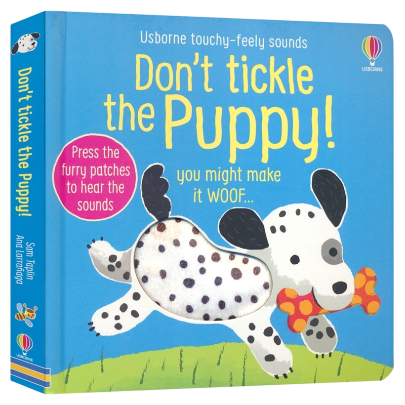 Usborne Don't Tickle the Puppy 尤斯伯恩 别给小狗挠痒痒 动物触摸发声书 低幼启蒙 早教互动 英文原版进口儿童图书