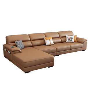 政府补贴现代简约真皮沙发客厅2025新款直排大小户型沙发头层牛皮