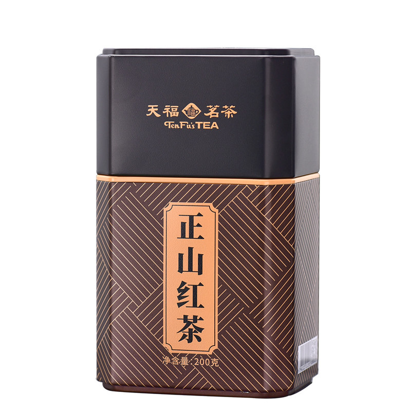 天福茗茶武夷产区正山红茶散茶罐