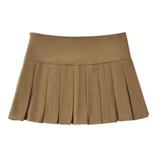 学院风毛呢半身百褶裙女秋冬小个子高腰短款jk包臀西装a字裙短裙