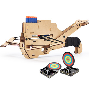 乐立方国家地理诸葛连弩弹射射击游戏玩具DIY组装成人8岁9岁儿童